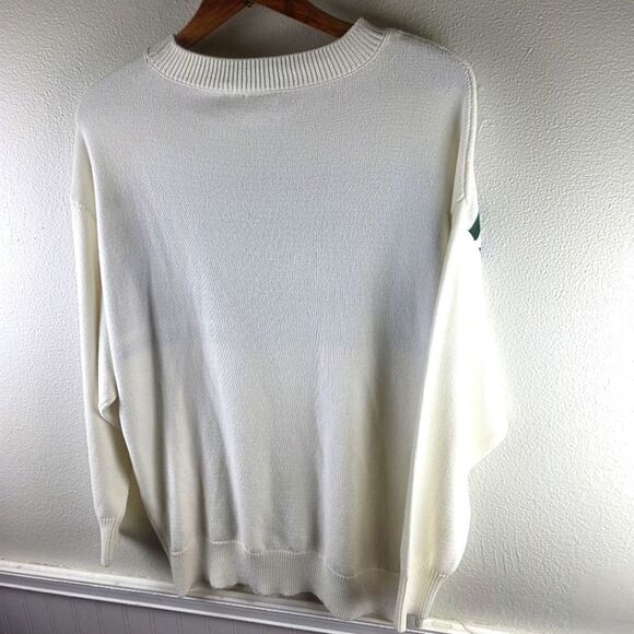 Men's Moonrise Nantucket White Oversized Pull Over Sweater Size Small - Picture 6 of 8